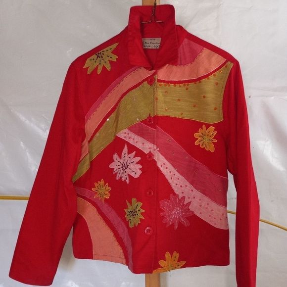 New Direction SEQUENCED Embroidered Light Weight Jacket - Picture 1 of 5